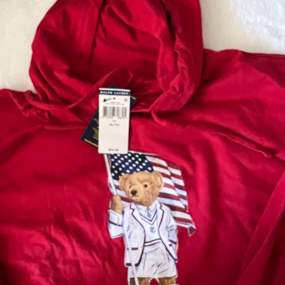 Red Hood shirt with bear